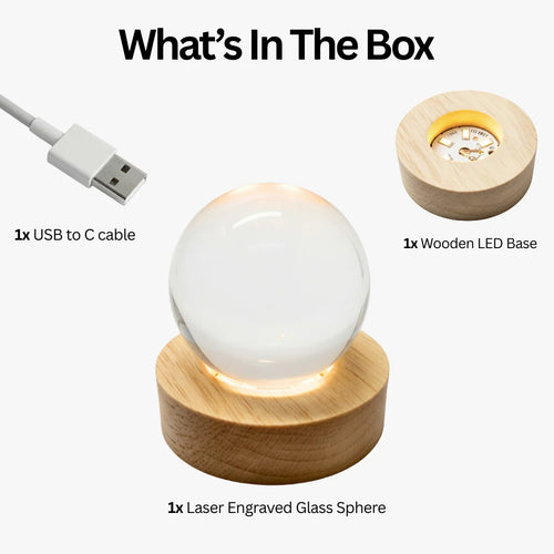 Divine God Crystal Ball Lamp – 3D LED Night Light & Spiritual Gift